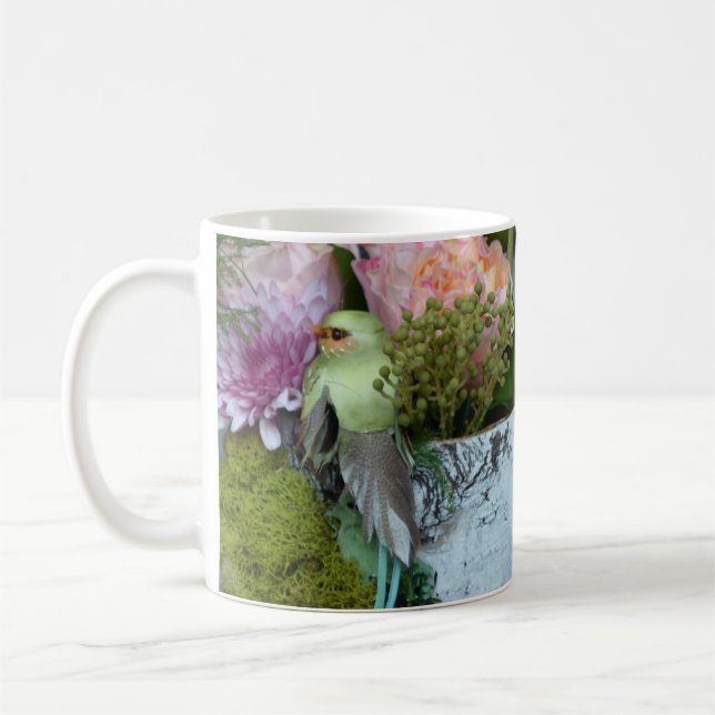 Caneca De Café buquês primavera florais (Esquerda)