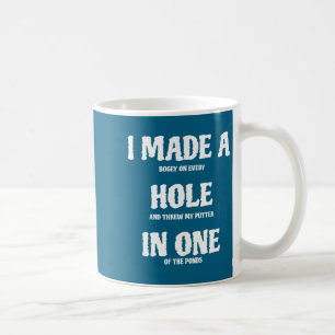 Caneca De Café Buraco de Golfe em Um Golfe Divertido