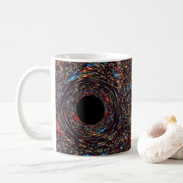 Caneca De Café Buraco Negro Supermassivo (Com Donut)