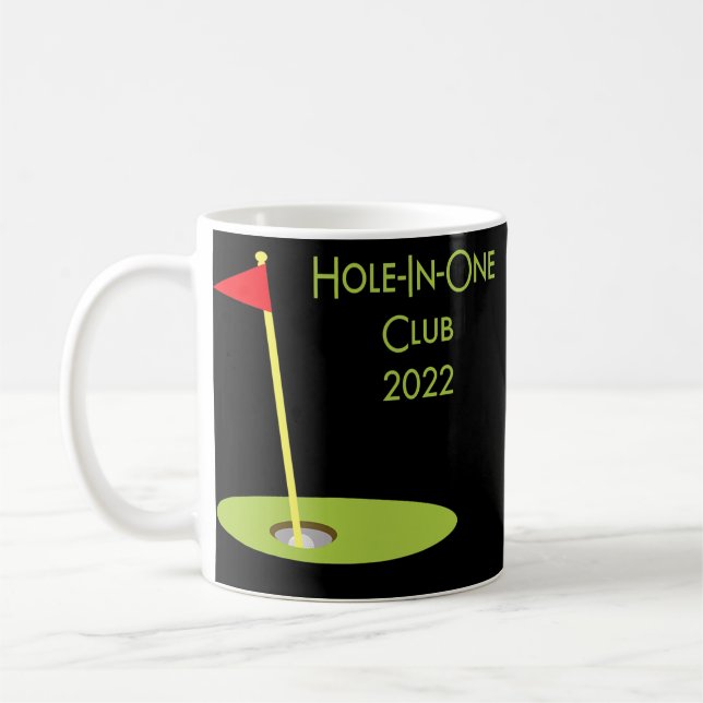 Caneca De Café Buraco Num Clube 2022 Design De Golfe Para Golfer (Esquerda)