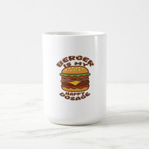 Caneca De Café Burger é minha feliz citação de vintage