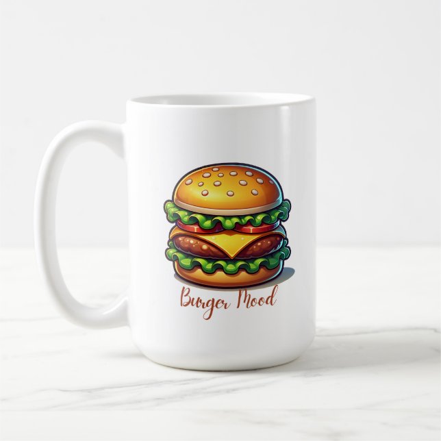 Caneca De Café Burger Mood  (Esquerda)