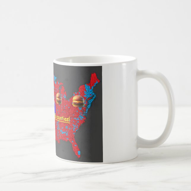 Caneca De Café Burgões e condados caem (Direita)