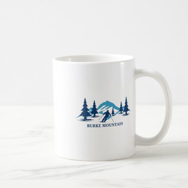 Caneca De Café Burke Mountain Vermont Skiing Snowboard Em (Direita)