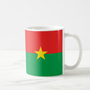 Caneca De Café Burkina Faso Bandeira Cerâmica
