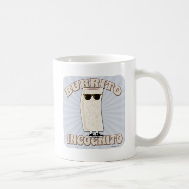 Caneca De Café Burrito em incógnito 2 tomados partido (Direita)