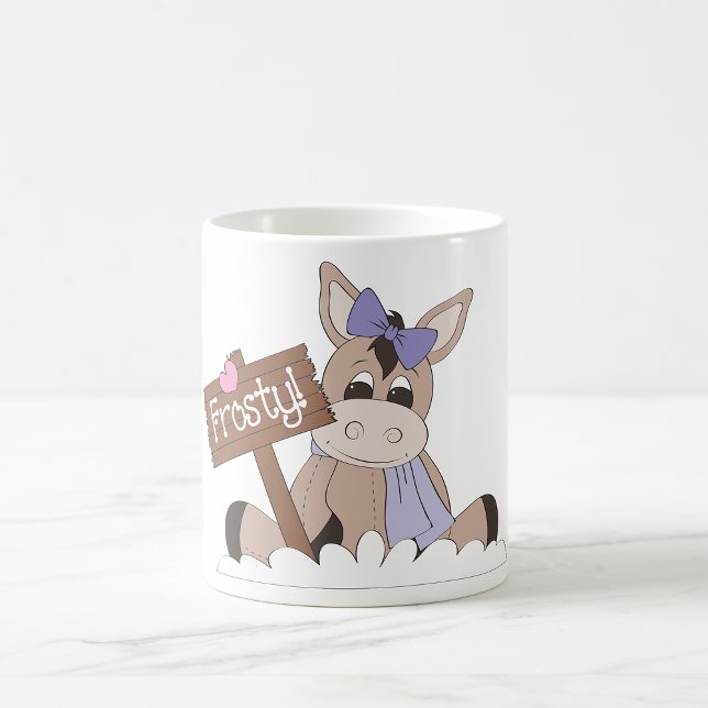 Caneca De Café Burro de Inverno Gelado (Criador carregado)