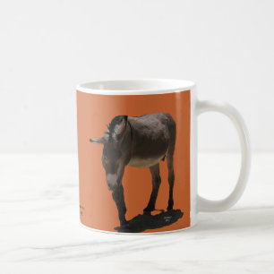 Caneca De Café Burro pequeno alaranjado do Terracotta -