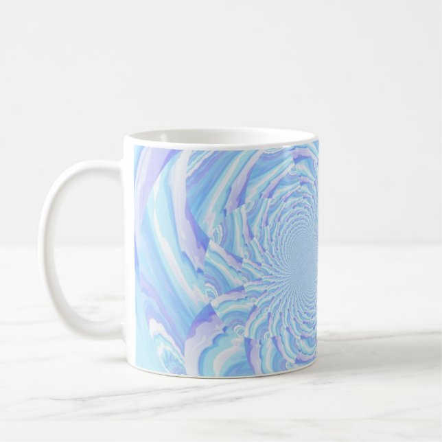 Caneca De Café Burst de Ondas de Pastel (Esquerda)