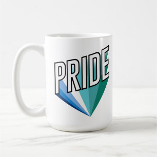 Caneca De Café Burst do Orgulho Masculino Gay