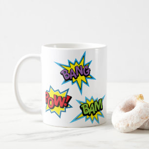 Caneca De Café Bursts de Super Heróis