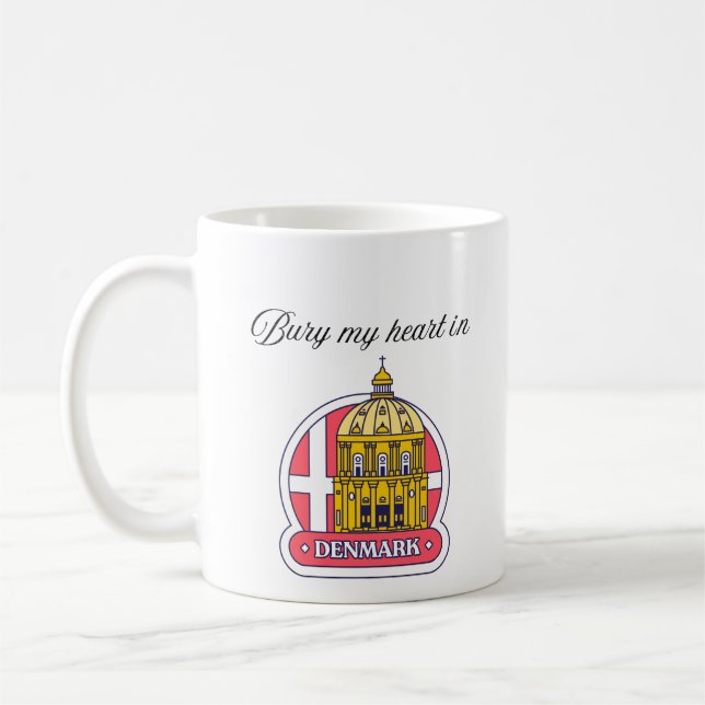 Caneca De Café Bury My Heart in Denmark (Esquerda)