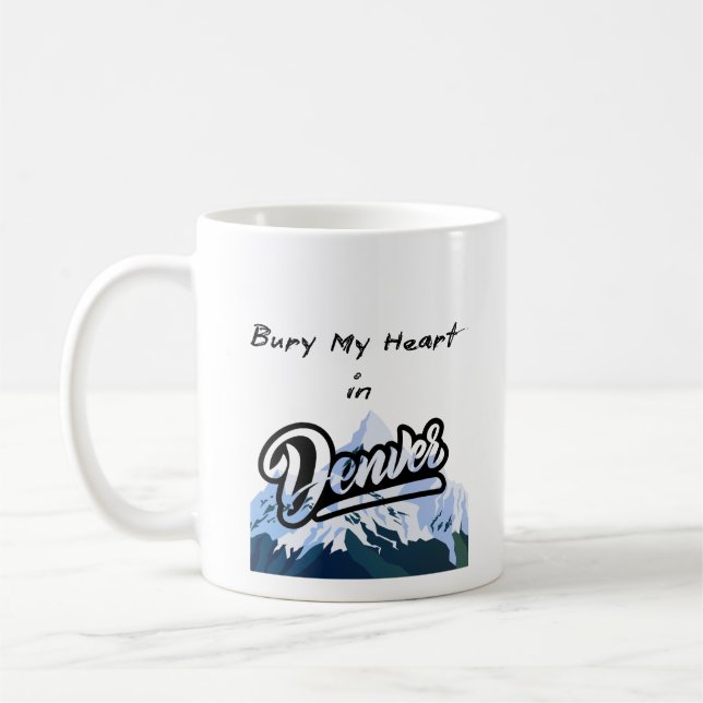 Caneca De Café Bury My Heart in Denver (Esquerda)