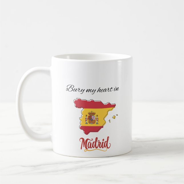 Caneca De Café Bury My Heart in Madrid (Esquerda)