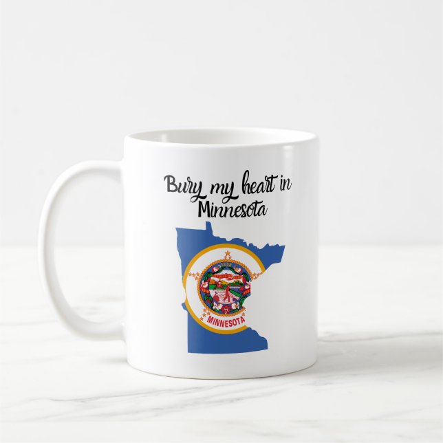 Caneca De Café Bury My Heart in Minnesota (Esquerda)