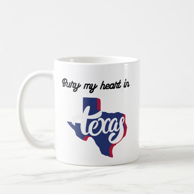 Caneca De Café Bury My Heart in Texas (Esquerda)
