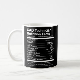Caneca De Café Bus Mechanical Nutrition Facts List Funny