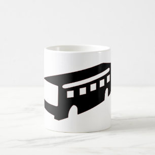 Caneca De Café Bus Silhouette