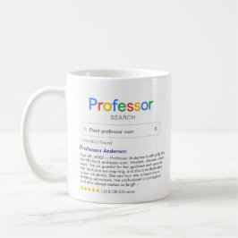 Caneca De Café Busca do Melhor Professor Divertida com Mensagem P