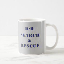 Caneca De Café Busca K9 e salvamento