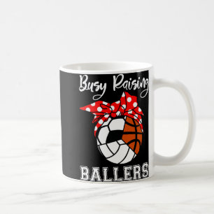Caneca De Café Busca no Raising Ballers Funny Voleibol Baske