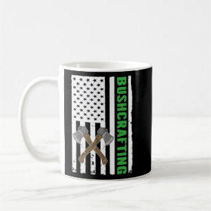 Caneca De Café Bushcraft Usa Flag Survival Bushcrafting