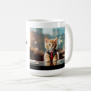 Caneca De Café Business Kitten