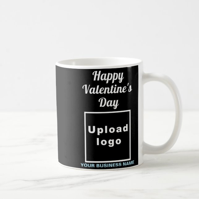 Caneca De Café Business Valentine Greeting On Navy Blue  (Direita)