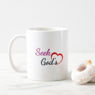Caneca De Café Busque o Coração de Deus