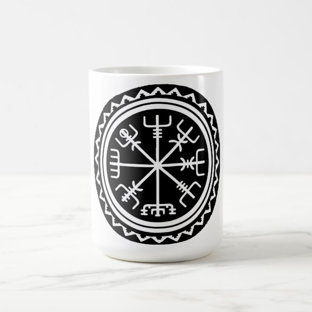 Caneca De Café Bússola Viking Vegvisir (Centro)