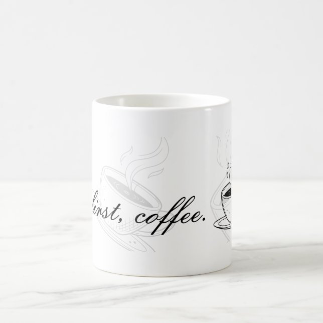 Caneca De Café But First Coffee Ceramic Mug (Centro)