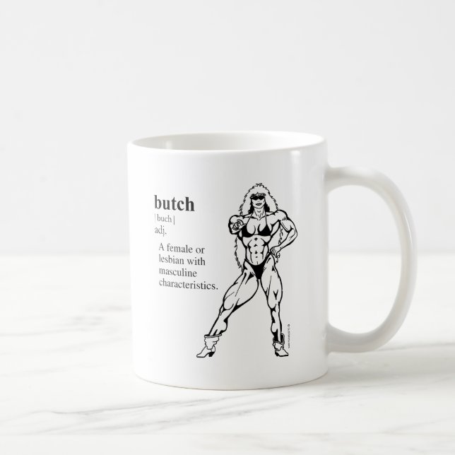 Caneca De Café BUTCH (lésbica) (Direita)