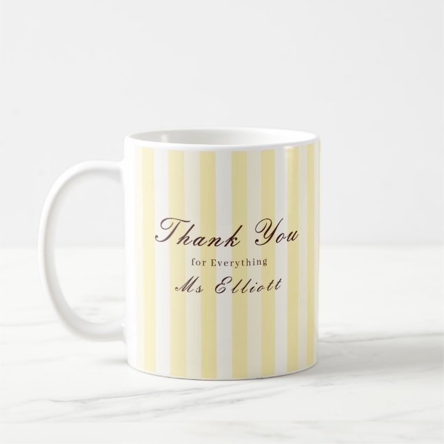 Caneca De Café Buttercup - Personalised Thank You Teacher Mug (Esquerda)