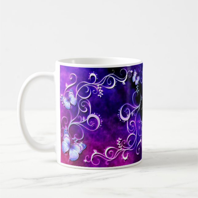 Caneca De Café Butterfly Art 3 Mug (Esquerda)
