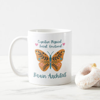 Caneca De Café Butterfly Brain Architect Mug