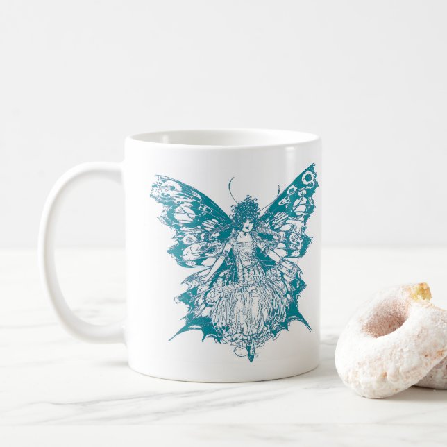Caneca De Café Butterfly fairy (Com Donut)