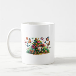 Caneca De Café Butterfly Garden Gnomo Mug