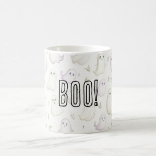Caneca De Café Buu! Fantasmas Halloween