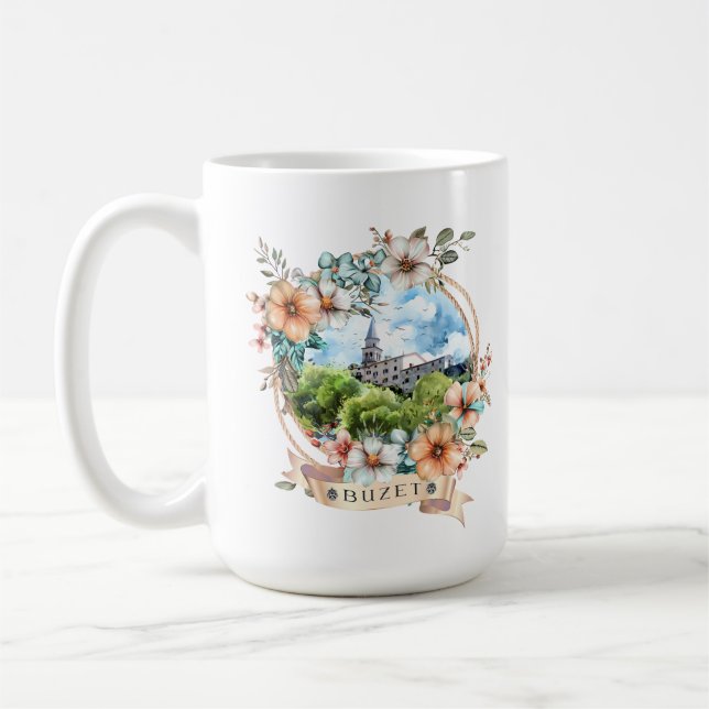 Caneca De Café Buzet Croatia (Esquerda)