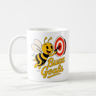 Caneca De Café Buzz Mete Abelha Motivacional