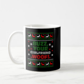 Caneca De Café Buzz Xmas Seu Namorada Woof! Ugly Christmas Swe