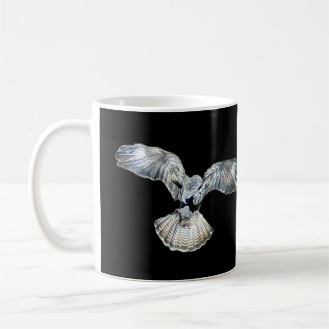Caneca De Café Buzzard Wings e Tail Landing (Esquerda)