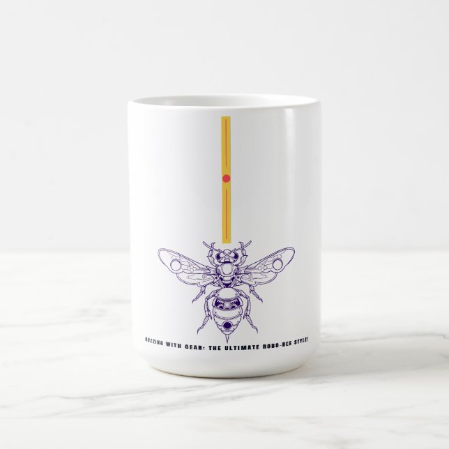 Caneca De Café Buzzing com Gear: Estilo Robo-Bee! (Centro)