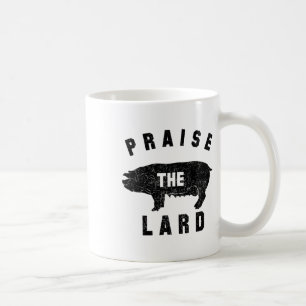 Caneca De Café Byrbecue Camisetas - Louvor à banha - Churrasco -