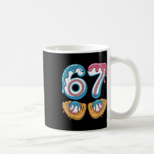 Caneca De Café Bysebyll 67 - Gotejamento de Sorvete 67 Meme Engra