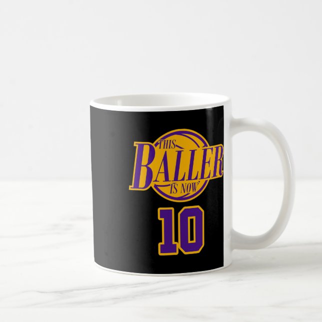 Caneca De Café Bysketbyll Byller Roxo De 10 Anos E (Direita)