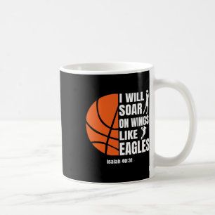 Caneca De Café Bysketbyll Christian Soar Em Asas Como Eagles Rel