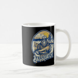 Caneca De Café Byssquatch! Byss Pescador Sasquatch Bigfoot Engraç