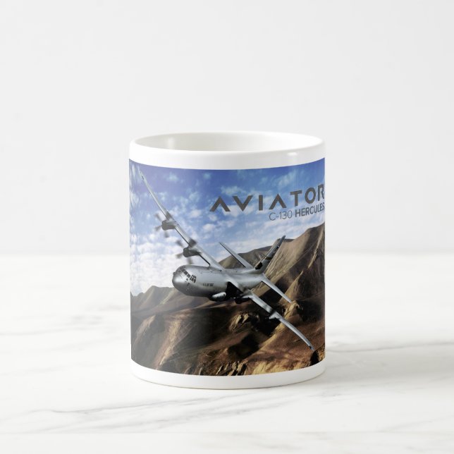 Caneca De Café C-130 Avião Militar HERCULES (Centro)