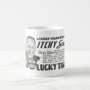 CANECA DE CAFÉ C.1940 SCALP AD VINTAGE! VELHO! QUAINT!